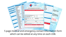 Load image into Gallery viewer, Medical Alert ID USB Lanyard

