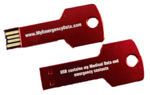 Load image into Gallery viewer, Key Style Medical Alert ID USB
