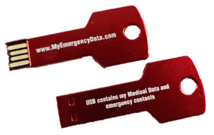 Key Style Medical Alert ID USB