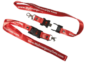 Medical Alert ID USB Lanyard