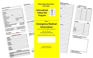 Replacement YELLOW Life Pocket Forms (2-Pack)